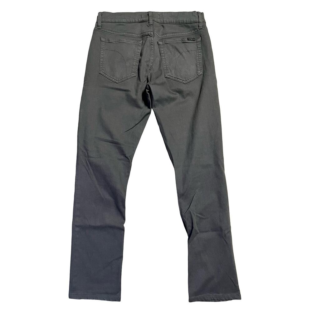 Joe's Jeans‎ Mens 32x31 Gray Slim Straight Smoke Dark Wash Stretch Denim Pants